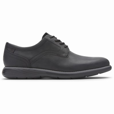 Sapatos Oxfords Rockport Garett Plain Toe Homem Pretas PT-24389